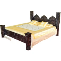 Traditional 3 Mehrab pillar BED 045 - Image 4