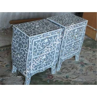 Bone inlay Nightstand 019 - Image 3