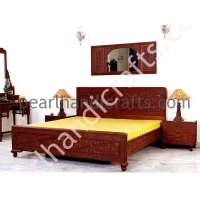teak rectangular bed 002 - Image 2