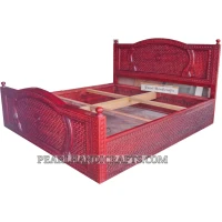 Carved Teak Bed 033 - Image 10