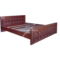 Flower Sheesham Bed - Image 3