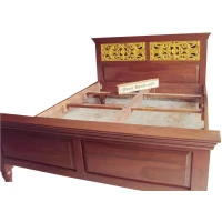 Golden Jaali Sheesham Bed - Image 4