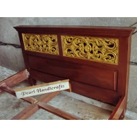 Golden Jaali Sheesham Bed - Image 2