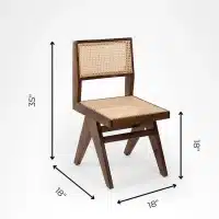 Chandigarh natural rattan chair - Image 4