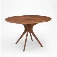 Oval shape Solid wood dining with 4 chairs. - Image 8