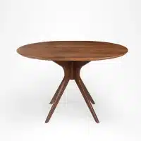 Oval shape Solid wood dining with 4 chairs. - Image 4