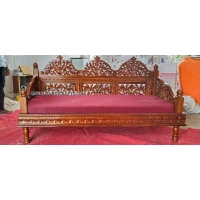 Mehrabi jaali teak traditional sofa - Image 7