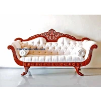Jaali flower teak sofa 010 - Image 8