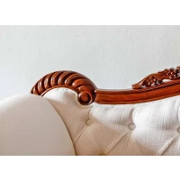 Jaali flower teak sofa 010 - Image 7