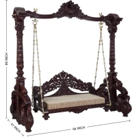 4 Peacock Sekhawati Teak swing - Image 1