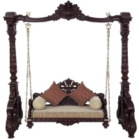 4 Peacock Sekhawati Teak swing - Image 4