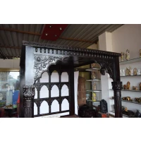 Solid Pillar Bed with canopy - Image 3