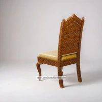 Galaxie-fine carved teak wood dining chair - Image 2