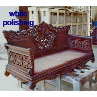 Double peacock chowki base teak Swing 055 - Image 10