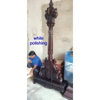 Double peacock chowki base teak Swing 055 - Image 11