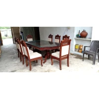 Teak Dining With Arc Shape-017 - Image 3