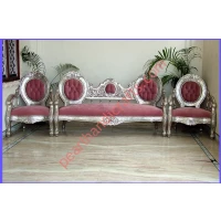 Silver Sofa Set 009 - Image 7