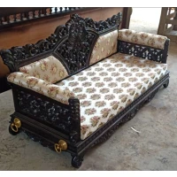 Double peacock chowki base teak Swing 055 - Image 4