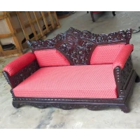 Double peacock chowki base teak Swing 055 - Image 6