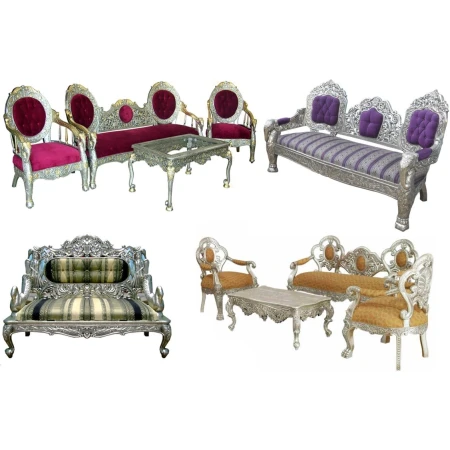 Silver metal Sofa set manufacturers in Nathdwara