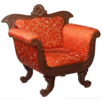 Pankhi Shekhawati Teak Sofa - Image 3