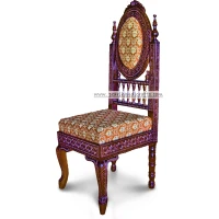 Jaisalmer fine carved dining teak chair - Image 1