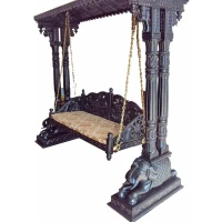 Elephant Double Pillar Teak Swing 022 - Image 3