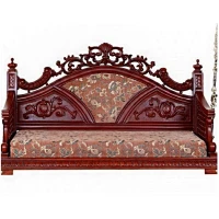 Round Neck Peacock Teak Swing - Image 3