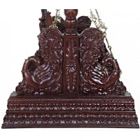 Round Neck Peacock Teak Swing - Image 8