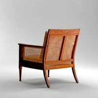 Dutch rattan Sheesham wood arm chair - Image 3