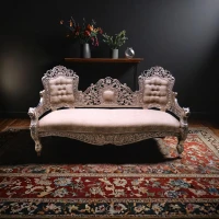 Lion leg Silver sofa - Image 1