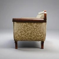 Elegant lobby teak wood sofa - Image 4