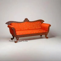 Pankhi Shekhawati Teak Sofa - Image 7