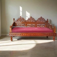 Mehrabi jaali teak traditional sofa - Image 12
