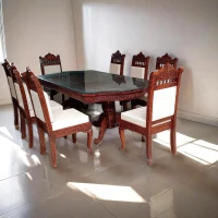 Teak Dining With Arc Shape-017 - Image 1
