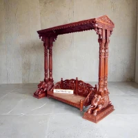 Elephant Double Pillar Teak Swing 022 - Image 1
