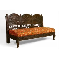 Round Mehrabi Teak Sofa - Image 2