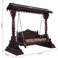 4 Peacock Hut Top Swing Jhula - Image 2