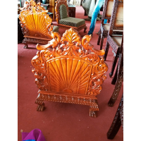 Pitha teak peacock chair - Image 3
