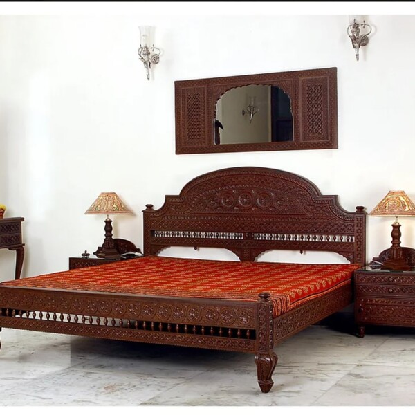 Carved Teak wood bed