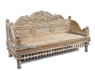 CRVSS012 (3), Handicraft Wooden Sofa Manufacturer Ajmer