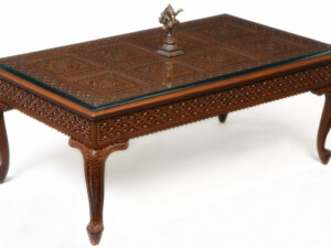 Carved teak table 017, Handicraft Table Manufacturers in Ajmer