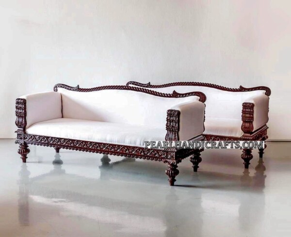 CRVSS018c, Carved Teak Center Table Manufacturer in India