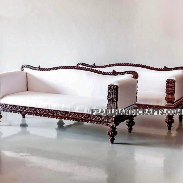 CRVSS018c, Carved Teak Center Table Manufacturer in India