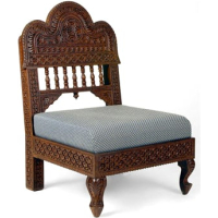 Round Mehrabi Teak Sofa - Image 6