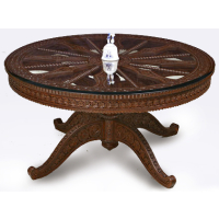 Carved Teak Table 008 - Image 1
