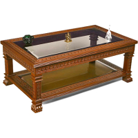 Carved Teak table 010 - Image 1