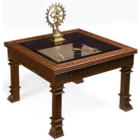 Carved Teak table 010 - Image 2