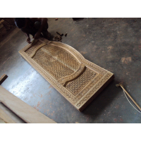 Carved Teak Bed 033 - Image 7