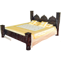 Traditional 3 Mehrab pillar BED 045 - Image 4